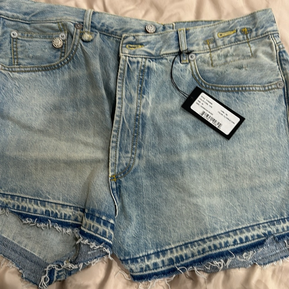 R13 denim shorts from Italy
